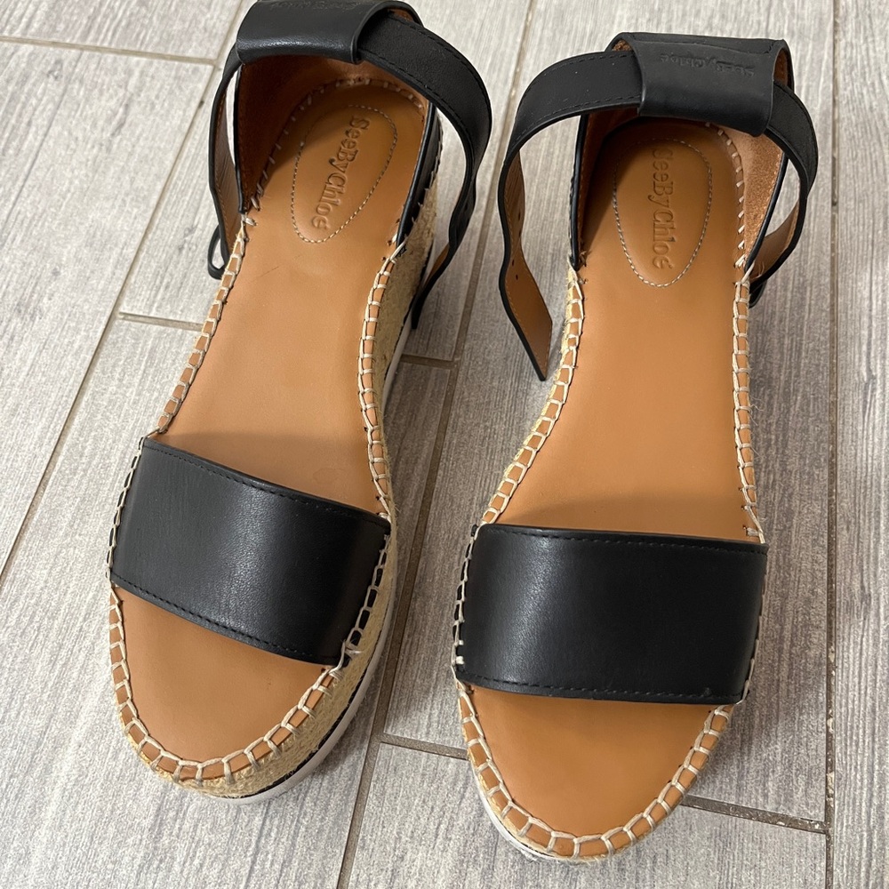 Chloe Wedge Heels size 7.0